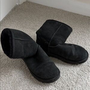 UGG Black Suede Winter Boots